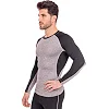Костюм компрессионный мужской лонгслив и штаны LIDONG LD-1005-LD-1205 (Черный-синий)