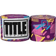 Бинты для бокса TITLE Boxing Print 450см Retro