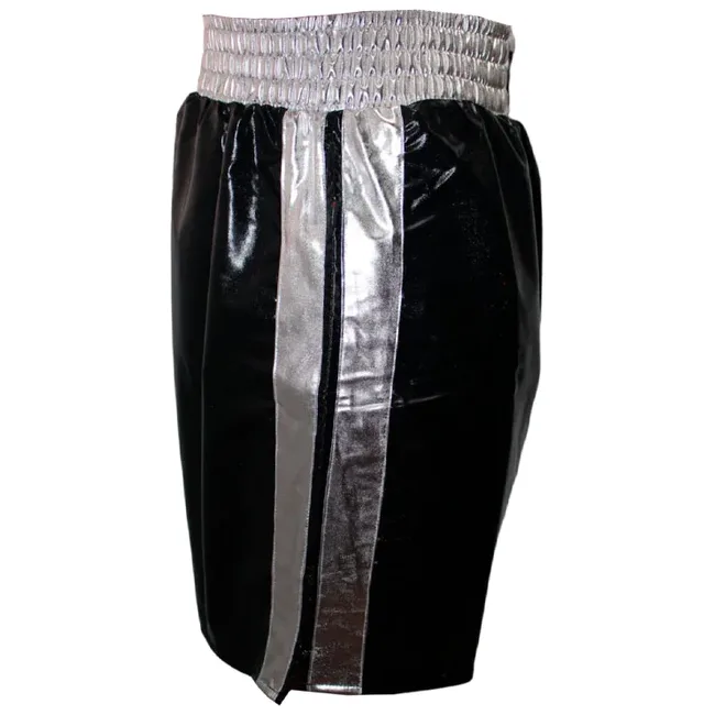 Боксерские шорты CLETO REYES Silver Skin Lycra Black