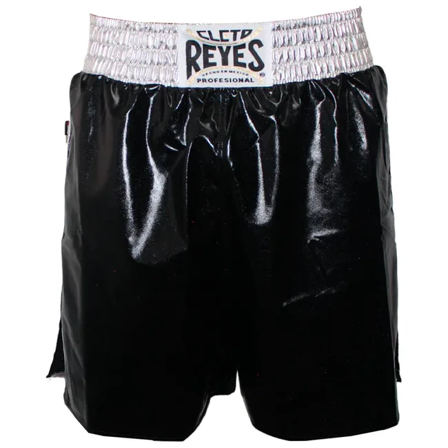 Боксерские шорты CLETO REYES Silver Skin Lycra Black