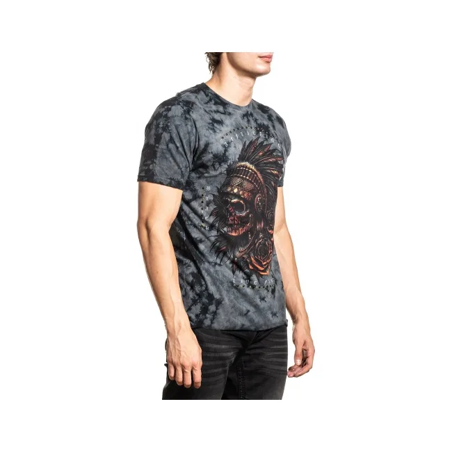 Футболка AFFLICTION Forget In Obsidan SS Tee Doom Wash