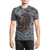 Футболка AFFLICTION Forget In Obsidan SS Tee Doom Wash