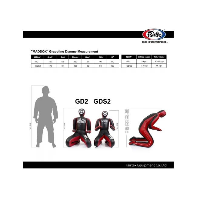 Манекен Fairtex GDS2 Maddox Grappling Dummy Small