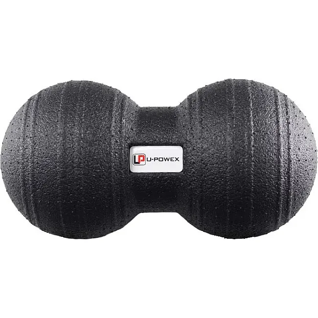 Масажний м'яч подвійний U-POWEX Epp foam peanut ball (d12x24см.) Black