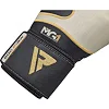 Перчатки для бокса RDX Leather Black White