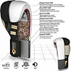 Перчатки для бокса RDX Leather Black White