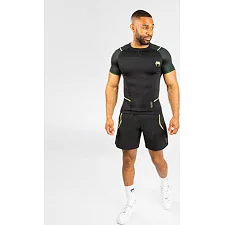 Рашгард VENUM Fusion 2.0 Men's Short Sleeves Black Yellow