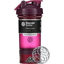 Спортивный шейкер BLENDERBOTTLE ProStak 22oz/650мл с 2-мя контейнерами Plum
