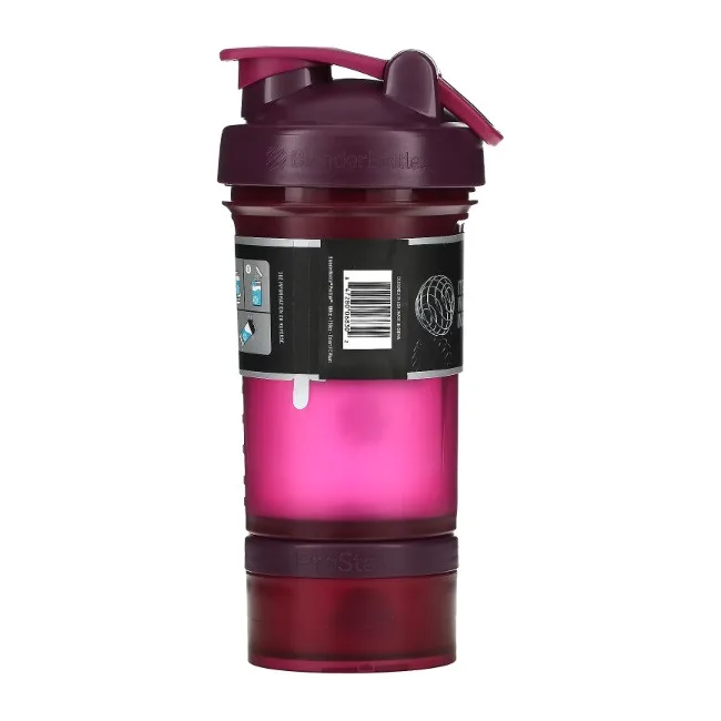 Спортивный шейкер BLENDERBOTTLE ProStak 22oz/650мл с 2-мя контейнерами Plum