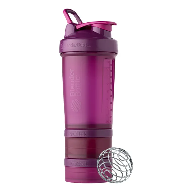 Спортивный шейкер BLENDERBOTTLE ProStak 22oz/650мл с 2-мя контейнерами Plum