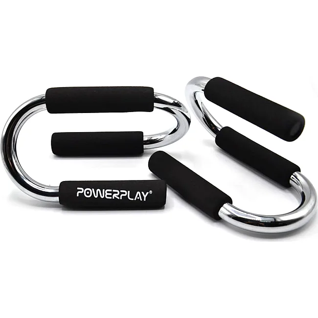 Упори для віджимань POWERPLAY 4318 Push-Up Bars Stell металеві (S-подібні)