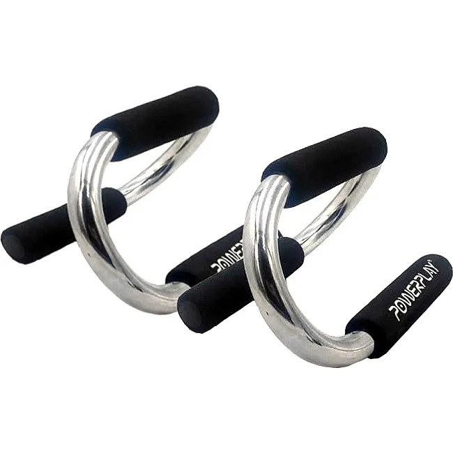 Упори для віджимань POWERPLAY 4318 Push-Up Bars Stell металеві (S-подібні)