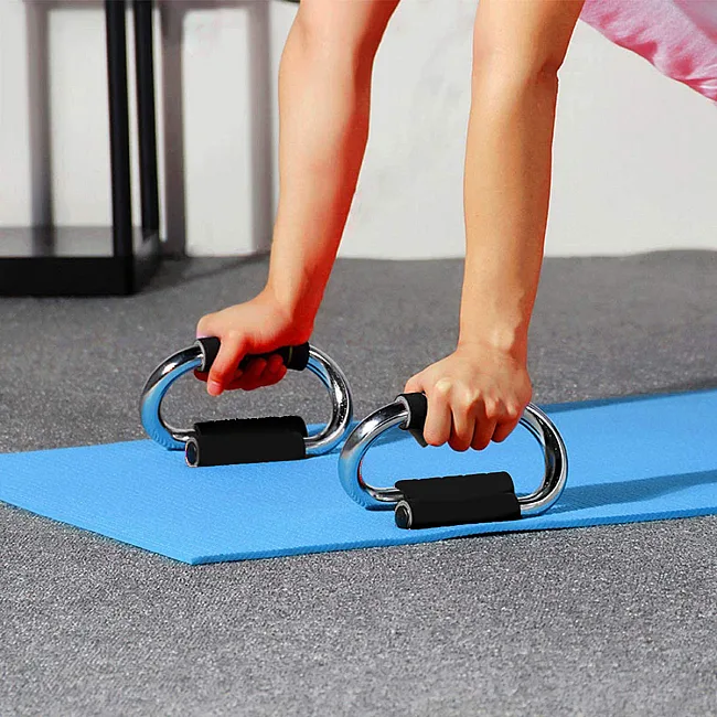 Упори для віджимань POWERPLAY 4318 Push-Up Bars Stell металеві (S-подібні)