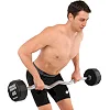 Штанга неразборная с фиксированным весом изогнутая PEV HAMMER STRENGHT TA-9978-40 (Черный)