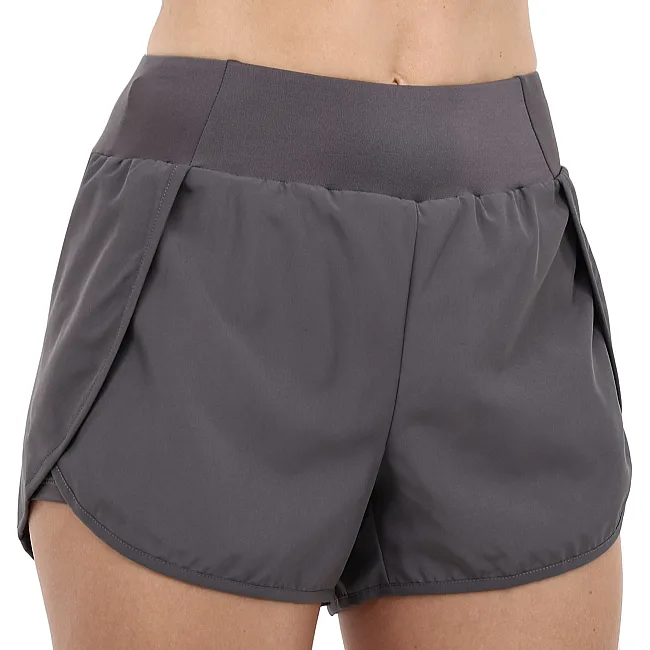 Спортивные шорты двойные 2 в 1 женские SP-SPORT DK01 (Черный)