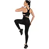 Лосины леггинсы спортивные женские JOMA INDOOR GYM 902037-100 размер (Черный)