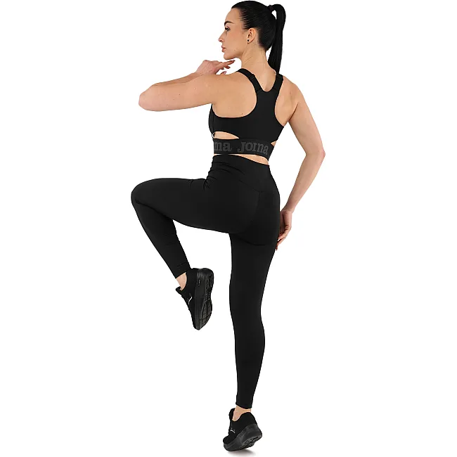Лосины леггинсы спортивные женские JOMA INDOOR GYM 902037-100 размер (Черный)