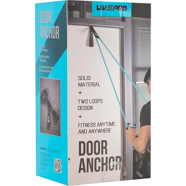 Дверной фиксатор Якорь для эспандеров двойной DOOR ANCHOR LiveUp LP8709