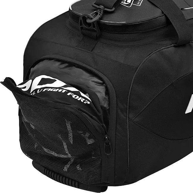 Спортивна сумка RDX R1 Duffel Bag with Backpack Straps Black/White