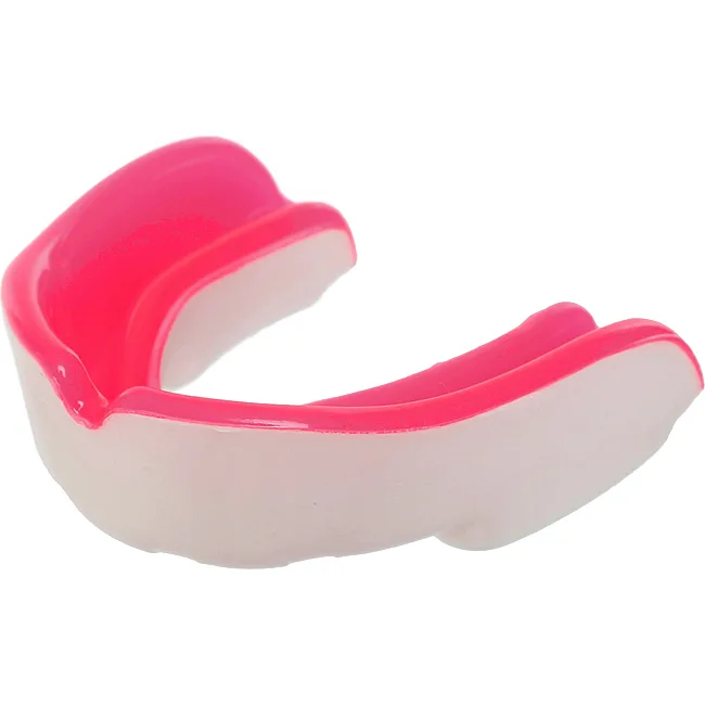 Капа для бокса двухслойная TWINS TW-006-2COLOR (Белый-розовый)