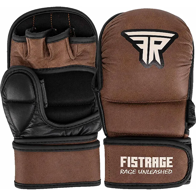 Рукавички Краби спарингові для MMA FISTRAGE VL-6464 (Коричневий)