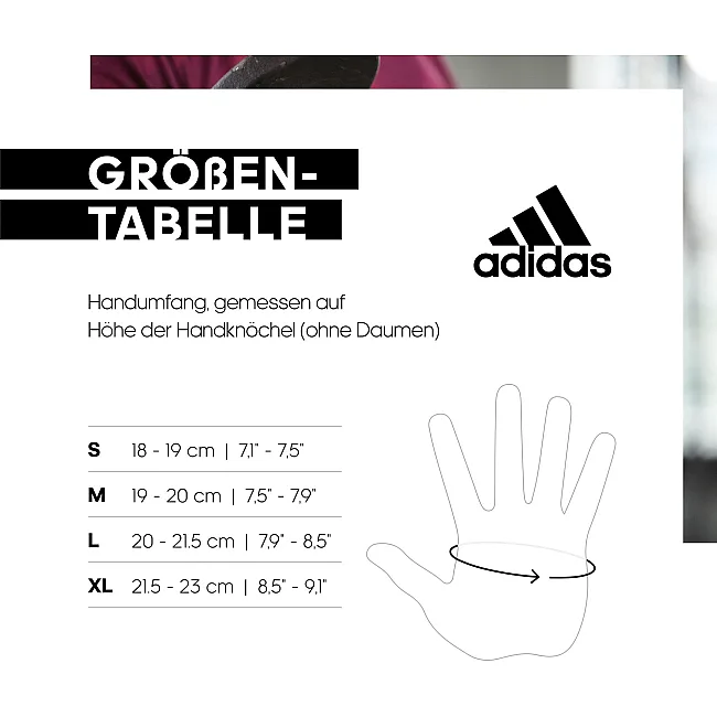 Перчатки для тренинга ADIDAS Full Finger Performance Gloves серый XL