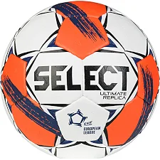 М'яч для гандболульного Select HB Replica Ehf European League v25 белый, красный 2