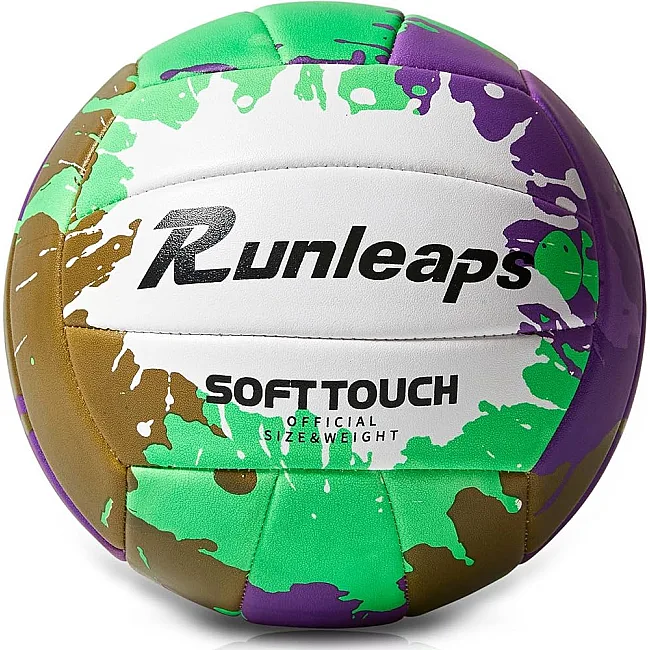 Волейбольный мяч Runleaps Green Purple size 5