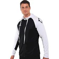 Спортивная кофта на молнии RIGORER Z122310898 (Черный-белый)