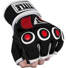 Бинт-перчатки Гелевые TITLE Boxing Rage Fist Wraps Черные с красным