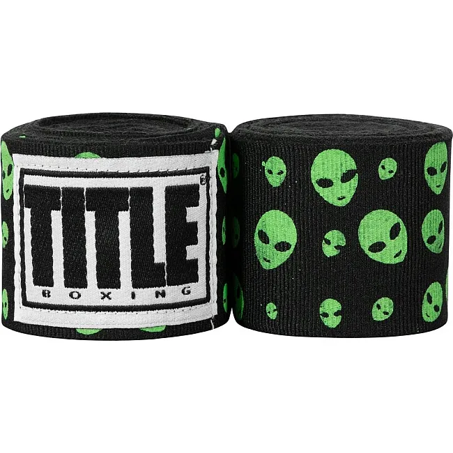Бинты боксерские эластичные TITLE Boxing Print Mexican Stile Extraterrestrial 4.5м