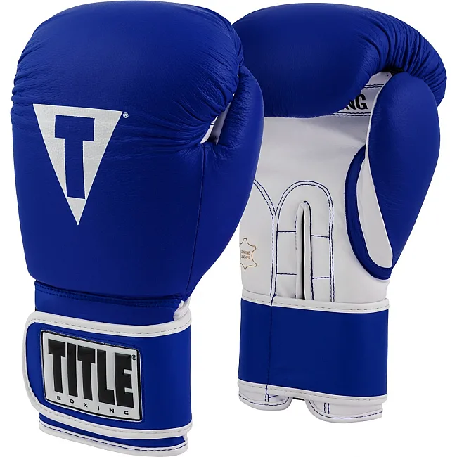 Боксерские перчатки TITLE Boxing Limited PRO STYLE Leather Training 3.0 Синие