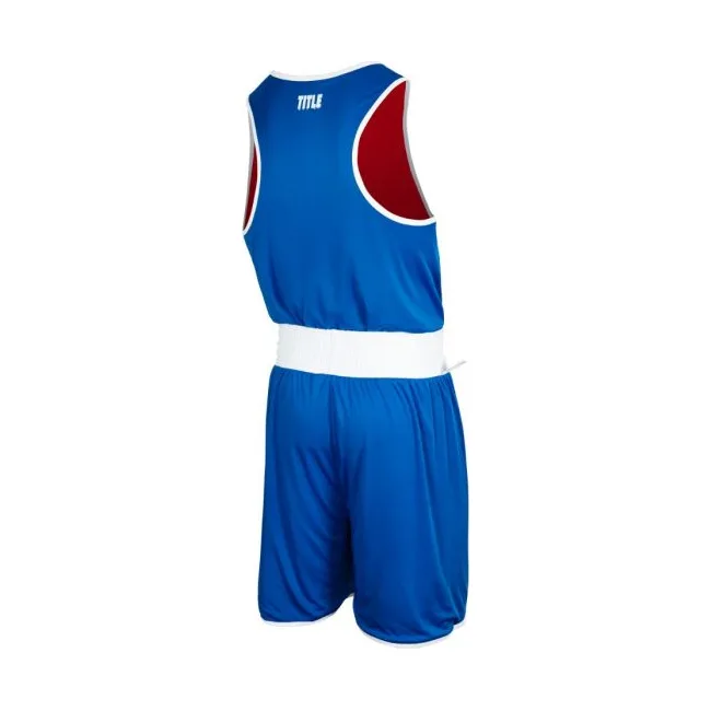 Форма для бокса TITLE Reversible Aerovent Elite Amateur Boxing Set Двухсторонняя Синяя/Красная