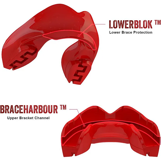 Капа под брекеты SAFEJAWZ Ortho Series Self-Fit Красная