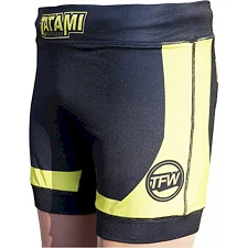 Шорты компрессионные Tatami Fihtwear Flex Vale Tudo Черные с желтым