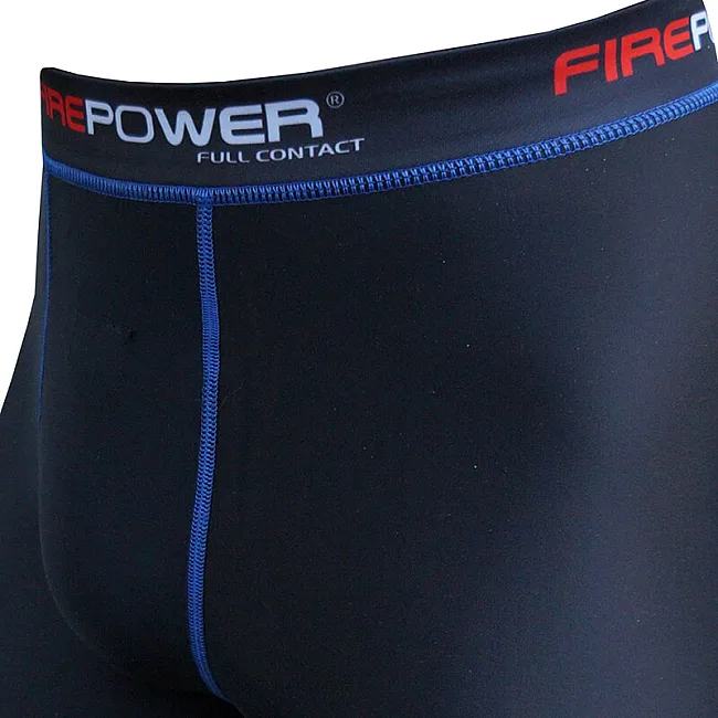 Штаны компрессионные FirePower FPCP1 Черные с синим
