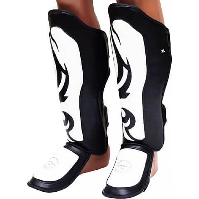 Захист гомілки та стопи (Щитки) FirePower FPSGA6 Чорні з білим