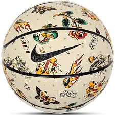 Мяч баскетбольный Nike BASKETBALL 8P PRM ENERGY DEFLATED KHAKI/BLACK/LT KHAKI/BLACK size7
