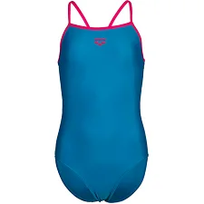 Купальник детский Arena SWIMSUIT LIGHT DROP SOLID голубой, розовый