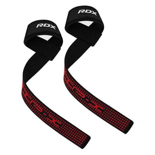 Лямки для тяги RDX S4 Gym Cotton Gel Straps Black Plus