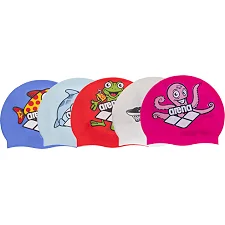 Шапочка для бассейна силиконовая юниорская ARENA MULTI JUNIOR WORLD CAP 5 AR-91388-20 (Разные цвета)