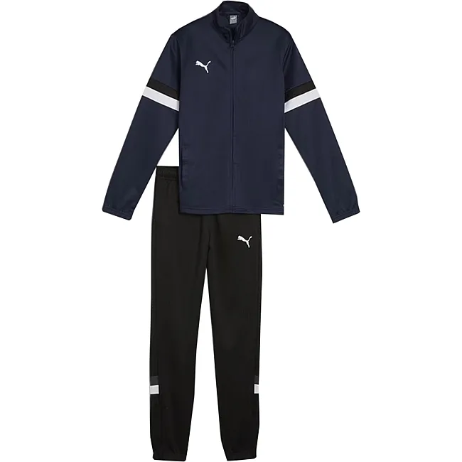 Детский спортивный костюм PUMA teamRISE Tracksuit Jr темно-синий, черный