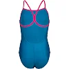 Купальник детский Arena SWIMSUIT LIGHT DROP SOLID голубой, розовый
