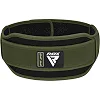 Пояс для тяжелой атлетики RDX RX5 Double Belt неопреновый Army Green