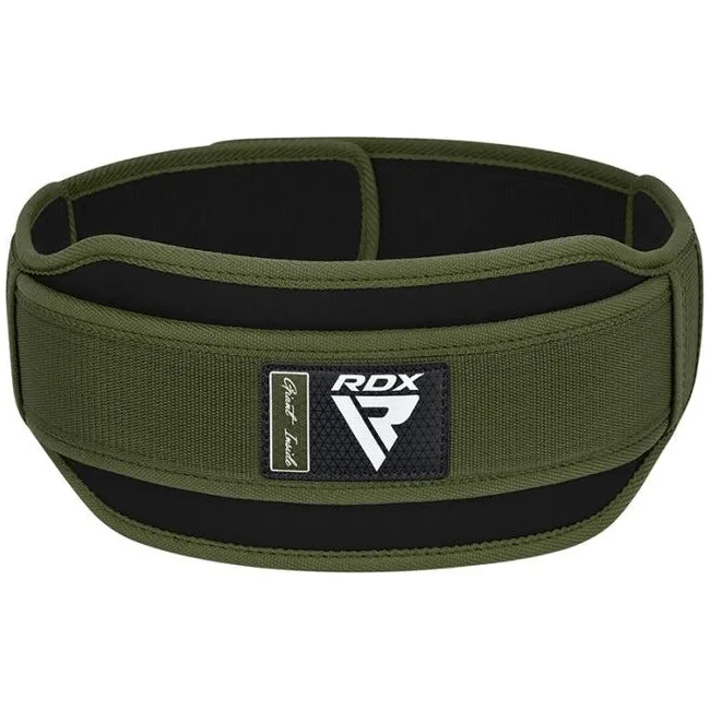 Пояс для тяжелой атлетики RDX RX5 Double Belt неопреновый Army Green