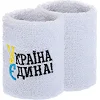 Спортивный напульсник впитывающий влагу УКРАЇНА Єдина BC-9279 1шт (Белый)