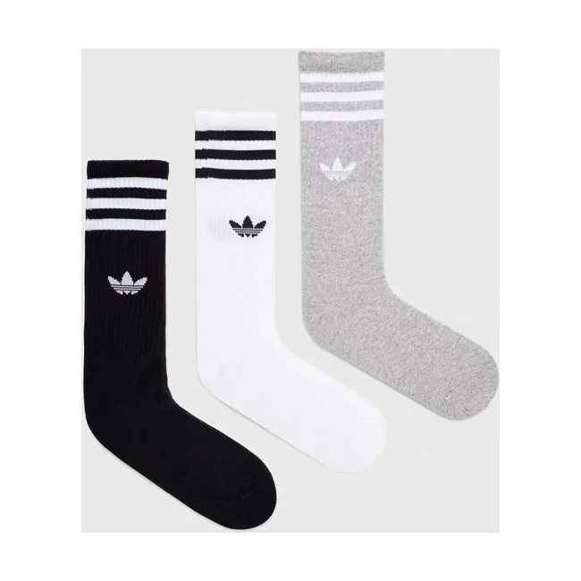 Шкарпетки Adidas HIGH CREW SOCK білий, сірий, чорний