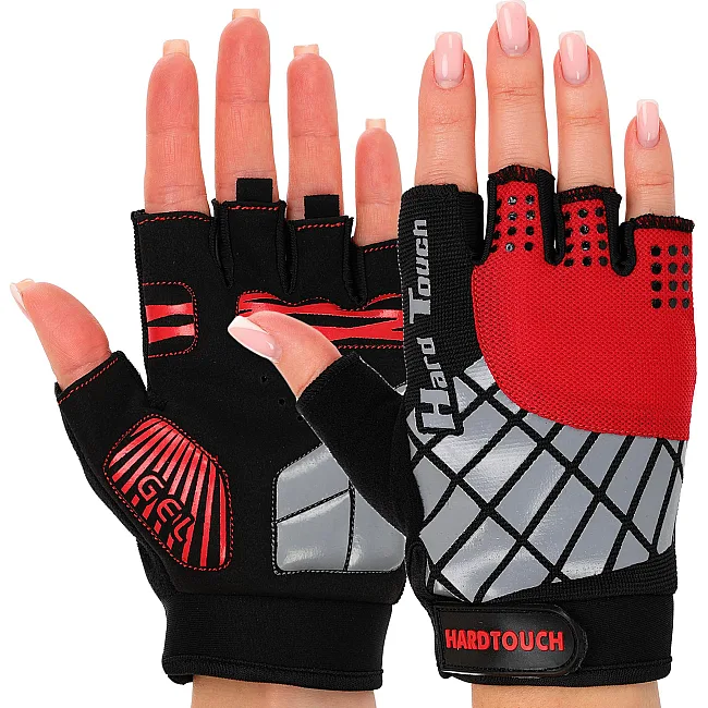 Тренировочные перчатки для фитнеса
 HARD TOUCH BC-8089 (Красный)