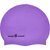 Шапочка для бассейна силиконовая для взрослых MADWAVE NEON M053502 (Фиолетовый)