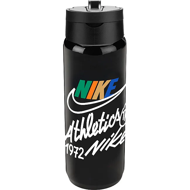 Пляшка для води Nike TR RENEW RECHARGE STRAW BOTTLE 24OZ чорний, білий 709 мл
